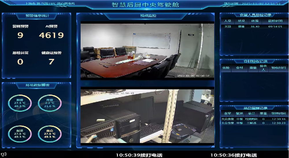 食堂信息公示大屏：让安全看的见