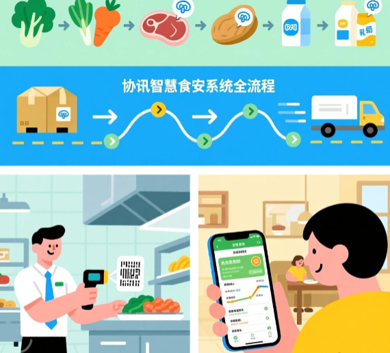 智慧食安系统：全链条守护食堂安全